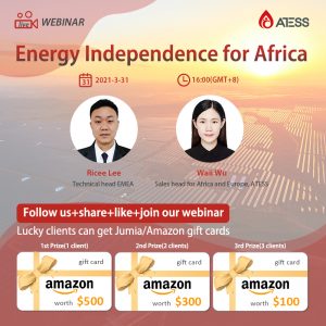 Join our webinar on 31 March-Energy Independence for Africa